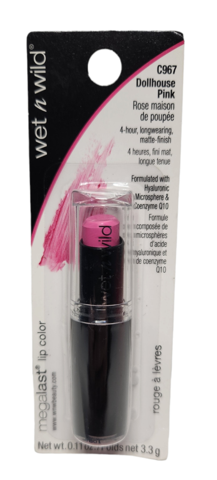 1x Wet N Wild Lip Megalast Color Lipstick  967 Dollhouse Pink NEW Factory Sealed