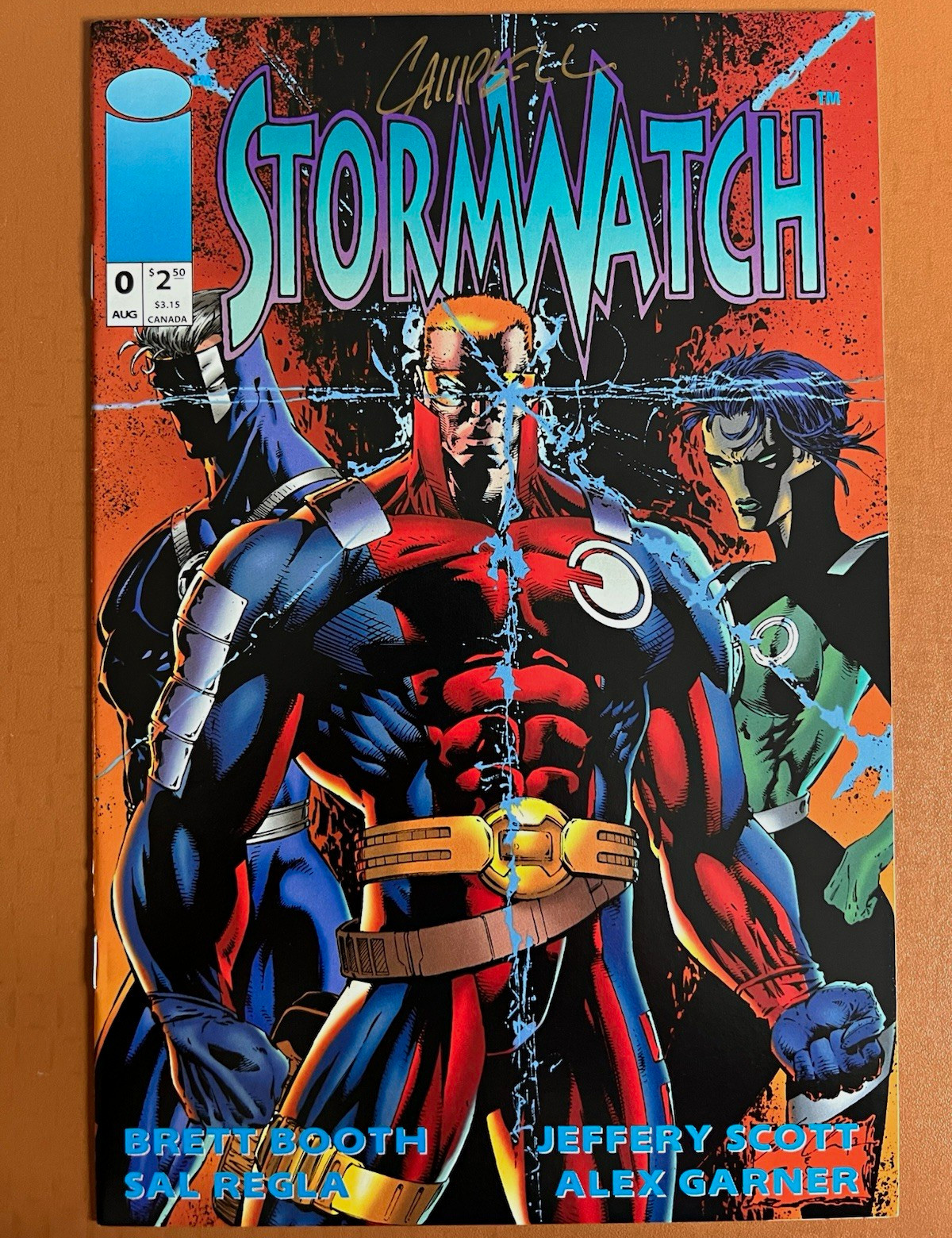StormWatch #0 (1993) Image Comics  Signed by J Scott Campbell  Rare