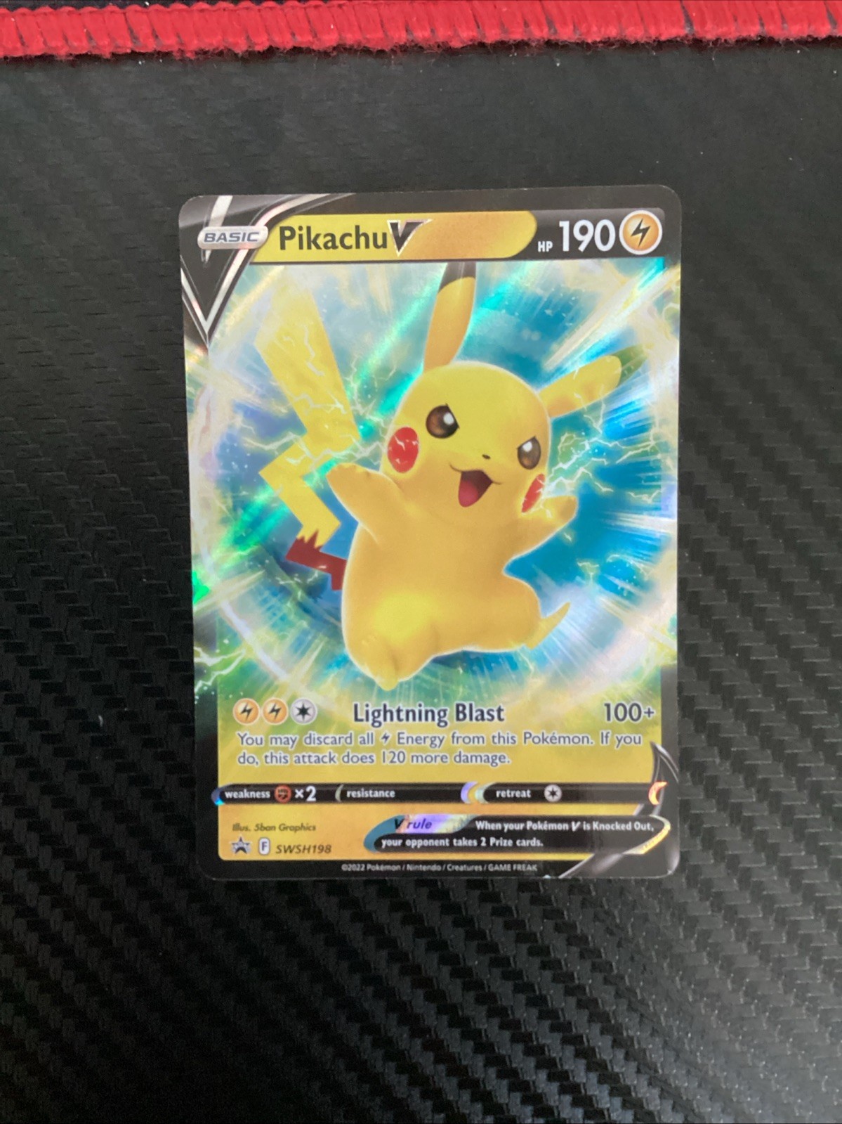 Pikachu V SWSH198 SWSH: Sword & Shield Promo Cards Holo NM