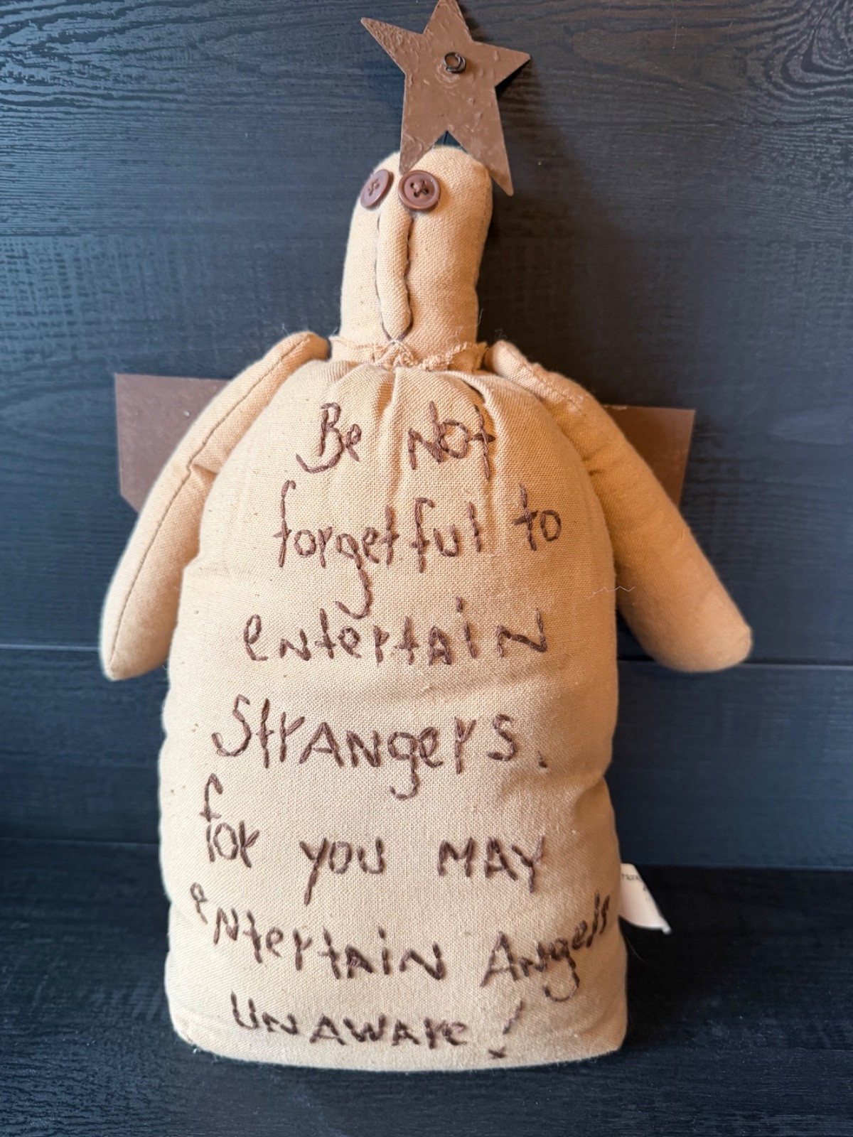 RARE HTF Vintage Honey & Me Primitive Angel Doll - 12\