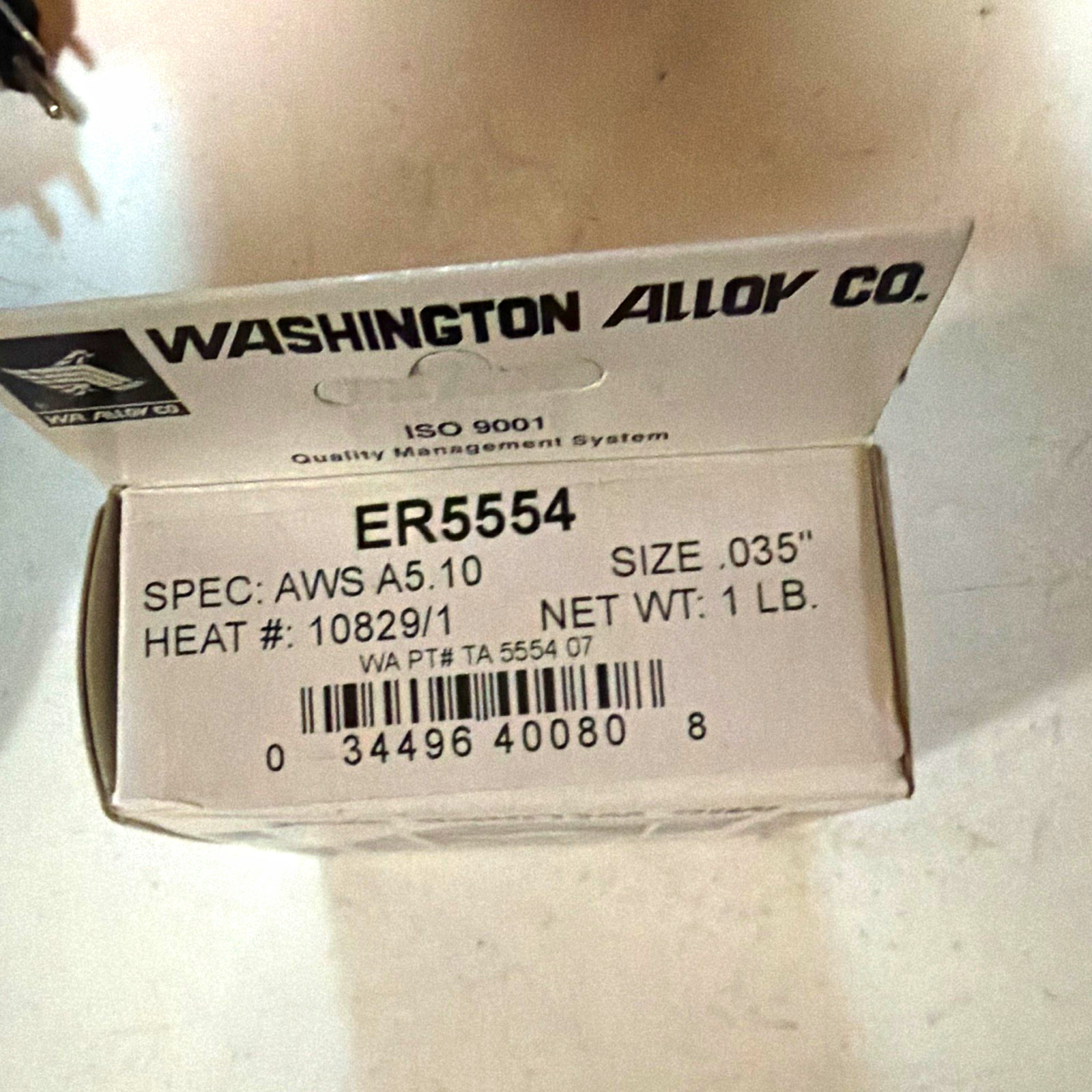 Washington Alloy Co. ER5554 Stainless Steel MIG Welding Wire .035 in 1 lb Spool