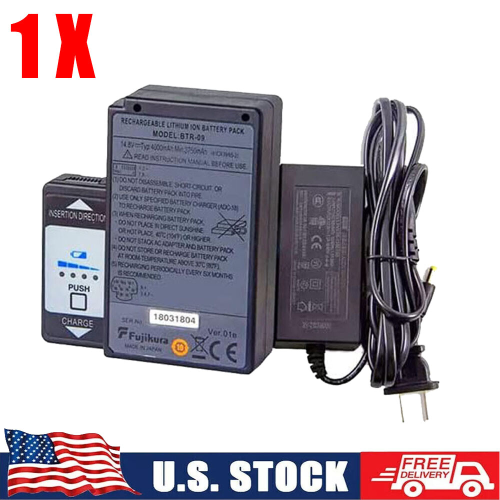 1* 14.8V BTR-09 Battery with Charger for Fujikura FSM-70S 80S 70R Fusion Splicer