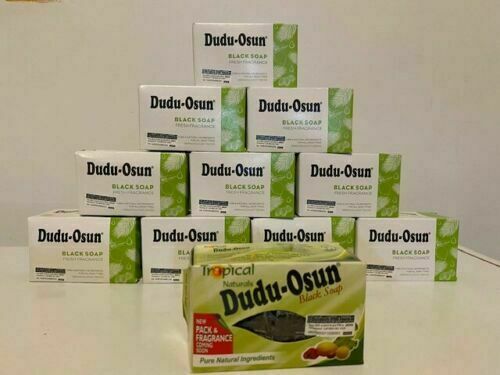 NEW IMPROVE  DUDU OSUN AFRICAN BLACK Tropical & Natural 2 BARS - 12 BARS of SOAP