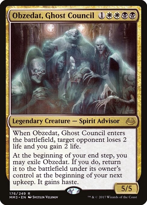Obzedat, Ghost Council NonFoil Modern Masters 2017 176 NM MTG Obzedat, Ghost Council NonFoil Modern Masters 2017 176 NM MTG