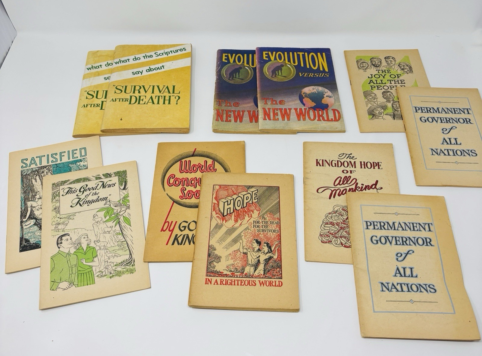Jehovah's Witnesses Booklet Pamplet Lot of 12 1940's 1950's Watchtower