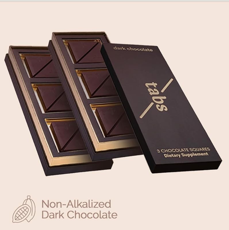 Tabs Dark Chocolate Squares for Couples to Improve Mood |Valentine Gift 180 G