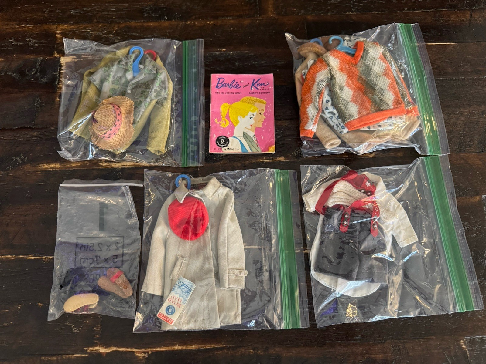 Vintage Barbie KEN Doll 1960s Large Clothing Mattel Lot