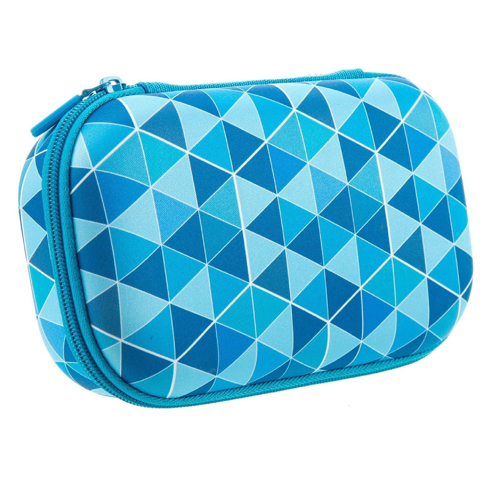 Blue Pencil Case Hard Shell Pencil Box School Organizer Cute Aesthetic Zipper
