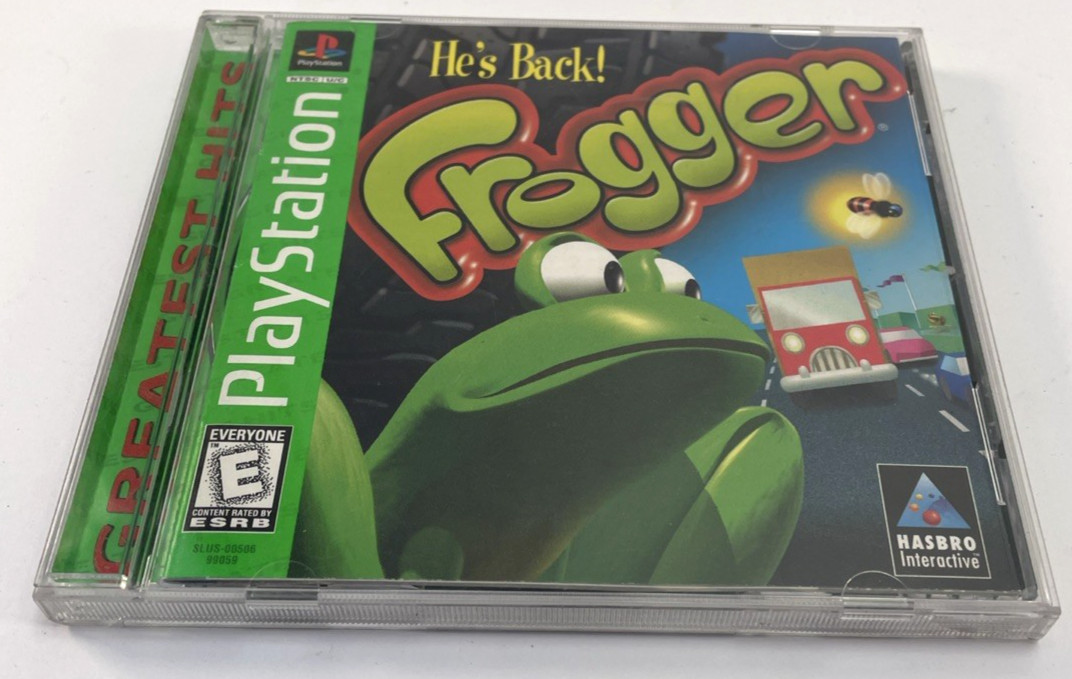 Frogger Sony PlayStation 1 PS1 1997 Hasbro Interactive SLUS-00506 Retro Game Frogger Sony PlayStation 1 PS1 1997 Hasbro Interactive SLUS-00506 Retro Game