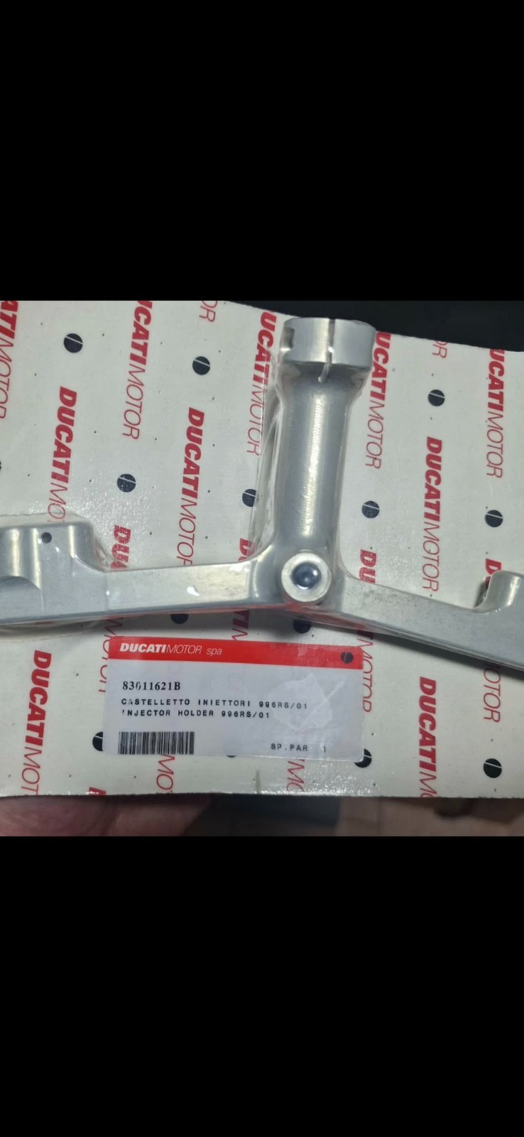 2001 Ducati Corse 996RS Genuine Injector Bracket Holder