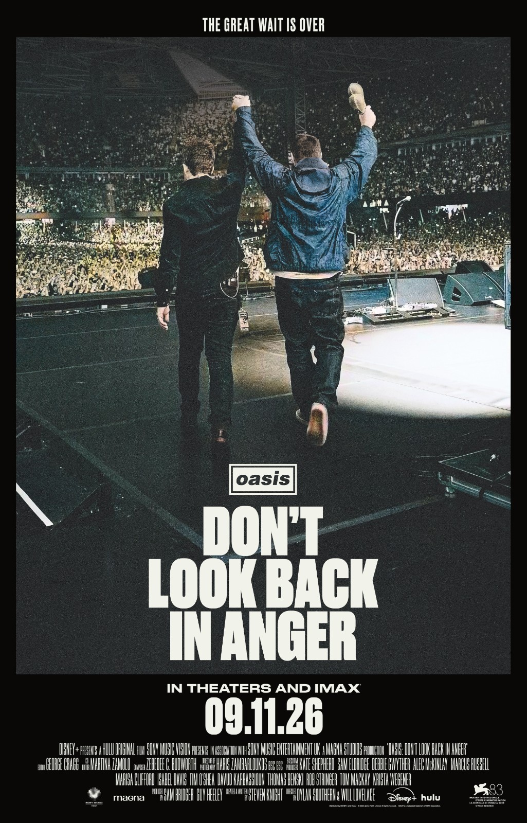 Oasis poster - 11 x 17 inches - Don't Look Back In Anger