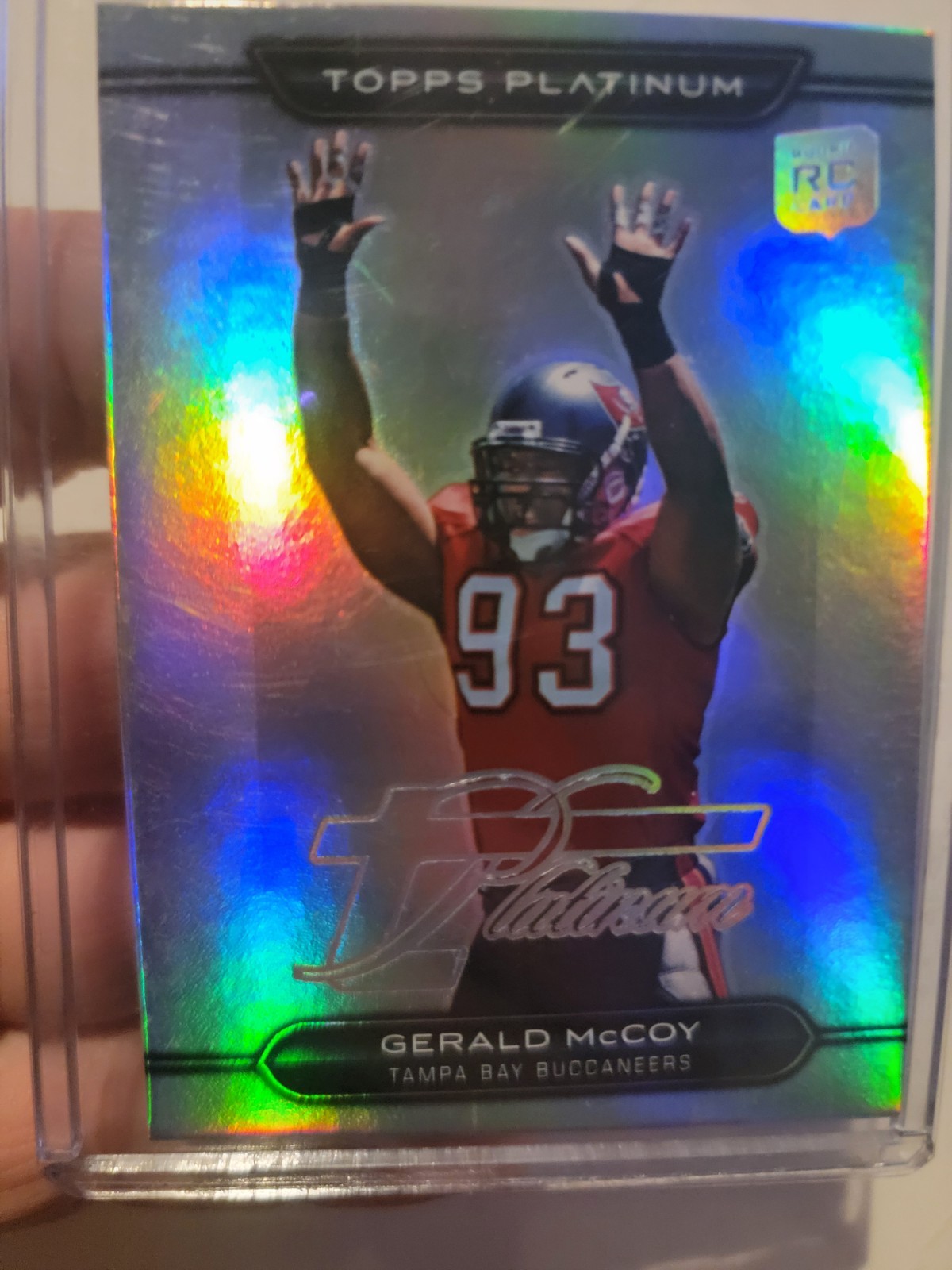 2010 Topps Platinum #128 Gerald McCoy Variation Rookie Platinum Refractors Bucs