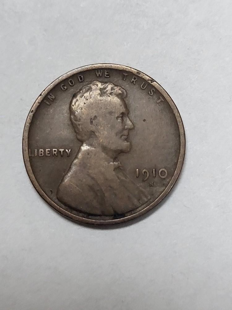 1910 S Lincoln Cent Better Date   A