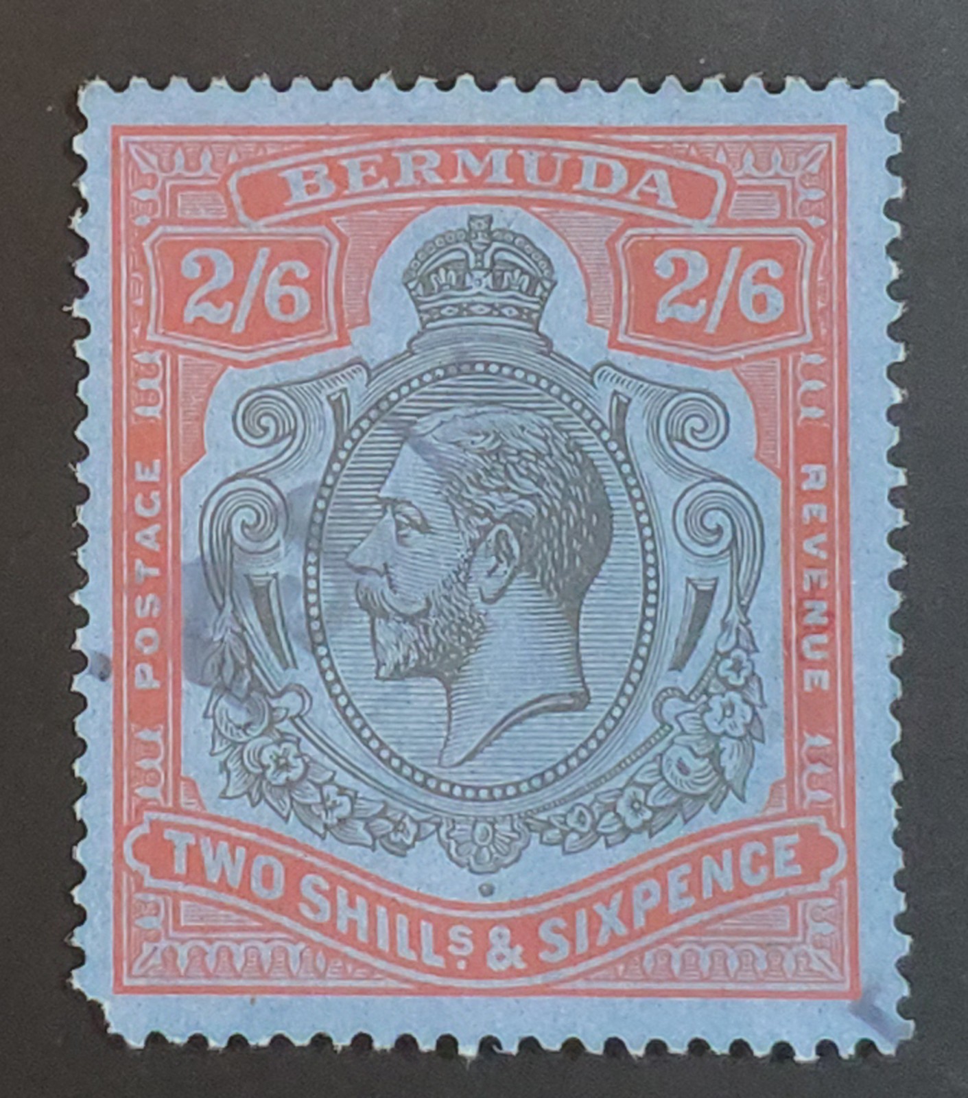 BERMUDA. GV. 1924/32. RARE ERROR 
