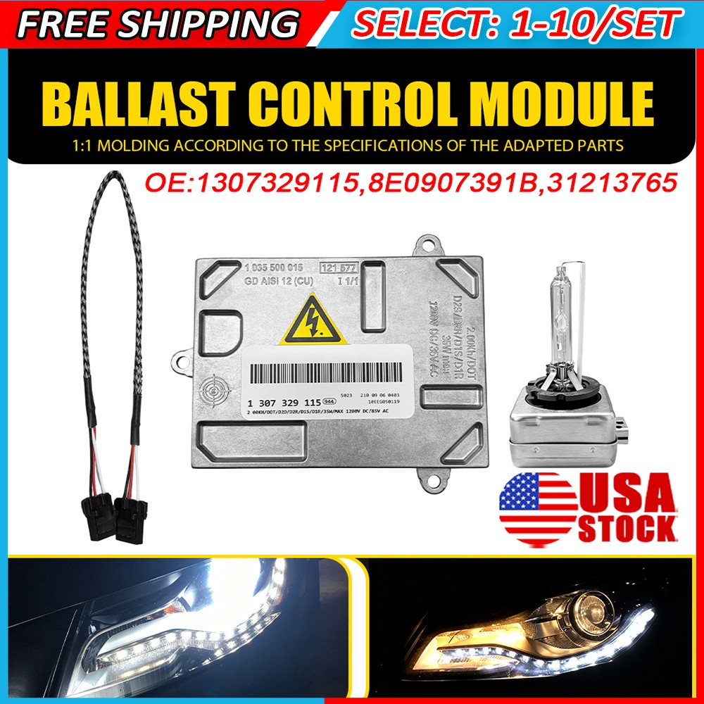 1-10x For 07-09 Saab 9-7x Xenon HID Headlight Ballast Module & D1S Bulb 15923706