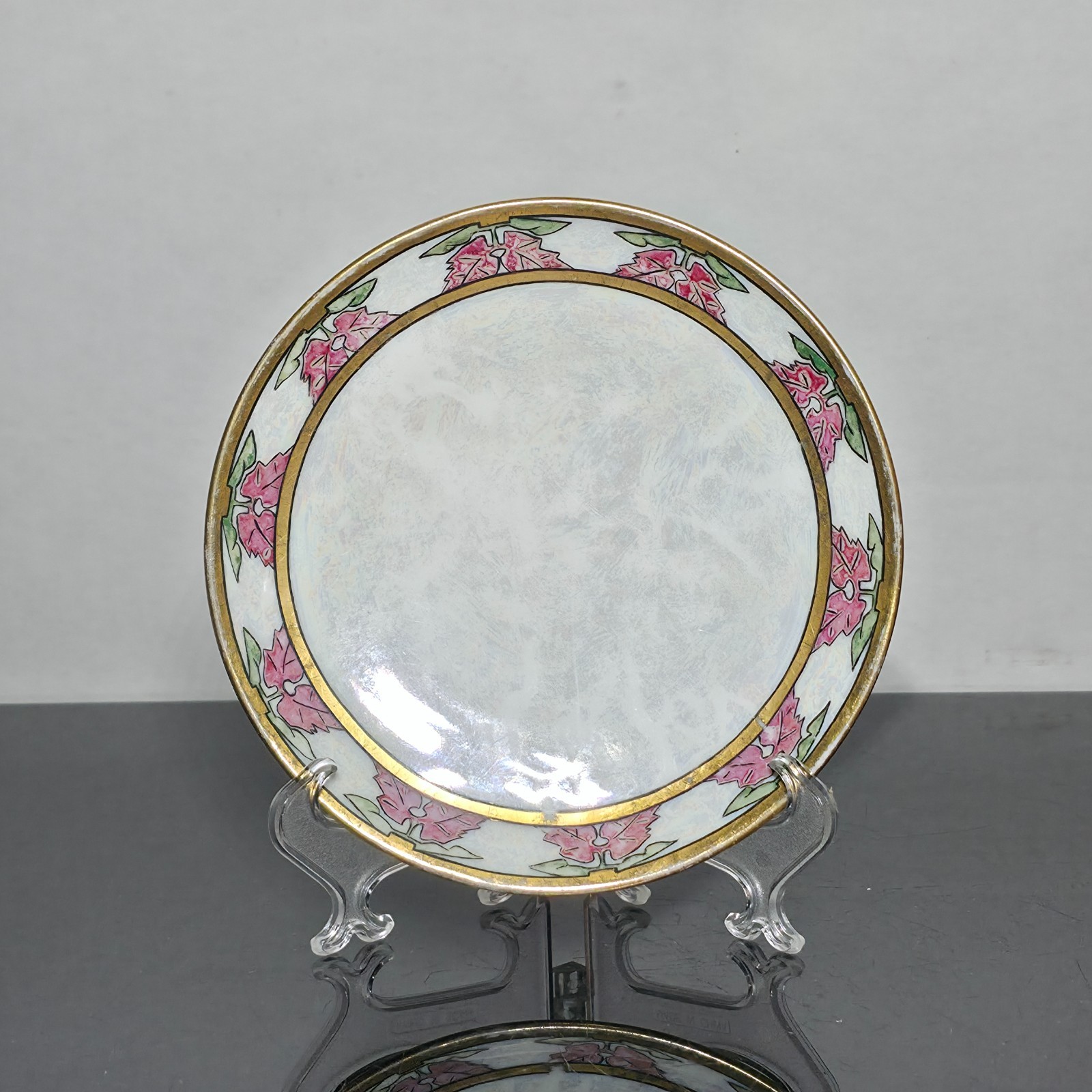 Antique 1914 H&Co Selb Bavaria Hand Painted Floral Porcelain Plate