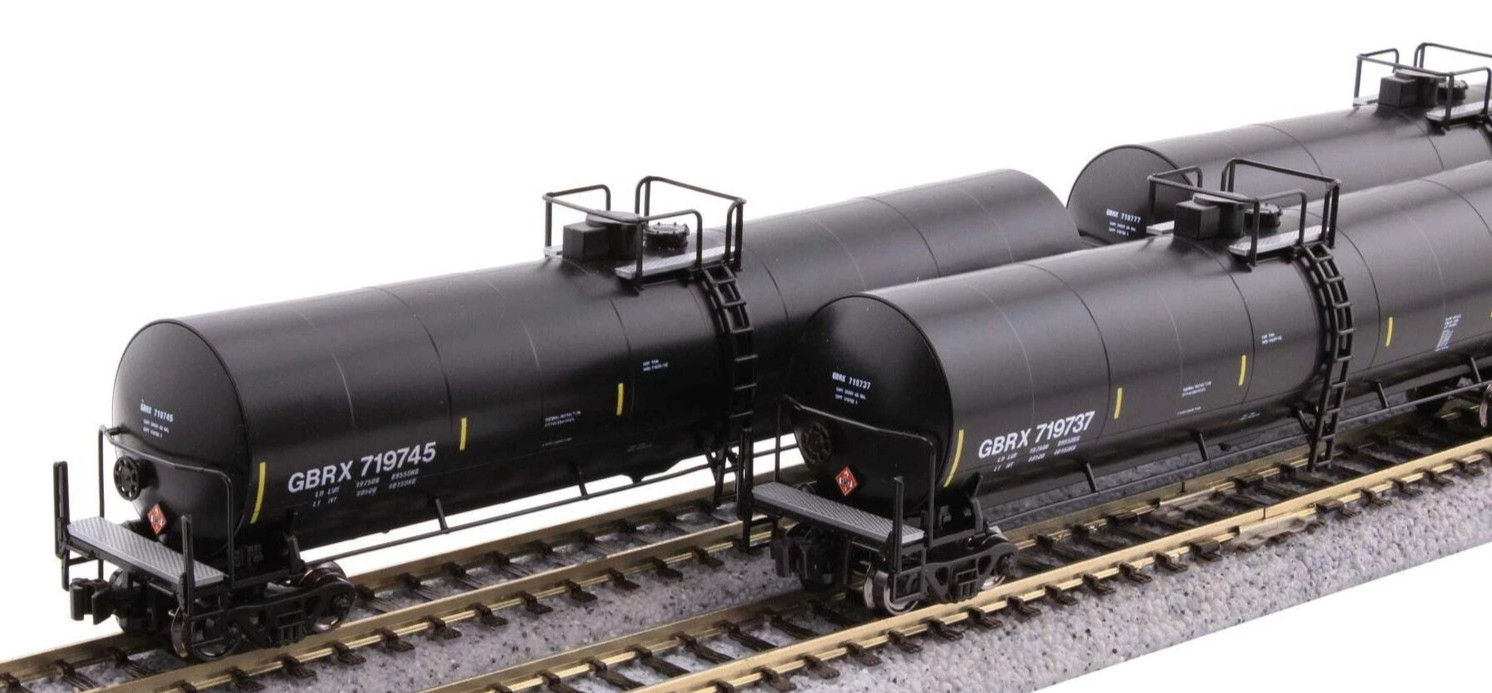 KATO 1064801 N SCALE GREENBRIER TANK  CARS  8-CAR SET GBRX Set A 106-4801
