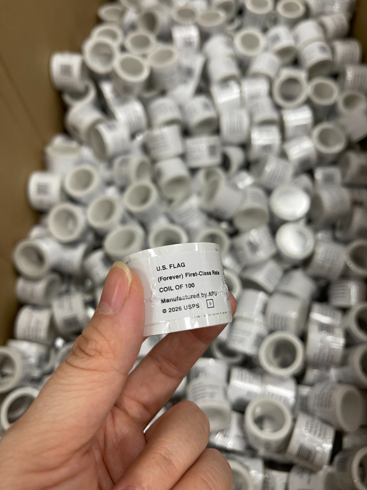 10 Rolls of 100 USPS Postage Stamps, Totaling 1000 Pieces 2026 10 Rolls of 100 USPS Postage Stamps, Totaling 1000 Pieces 2026