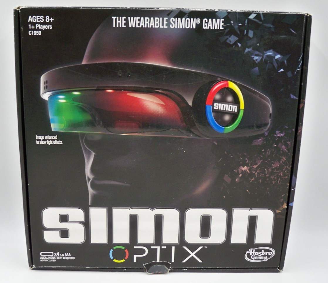 Hasbro Simon Optix Wearable Electronic Game C1959 2016 Tested Works w/ Box Hasbro Simon Optix Wearable Electronic Game C1959 2016 Tested Works w/ Box