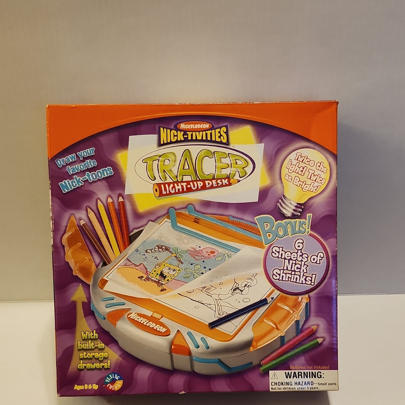 Nickelodeon Y2k Vintage Nick-Tivities (2000) Light-Up Tracer Desk Toy NEW Nickelodeon Y2k Vintage Nick-Tivities (2000) Light-Up Tracer Desk Toy NEW