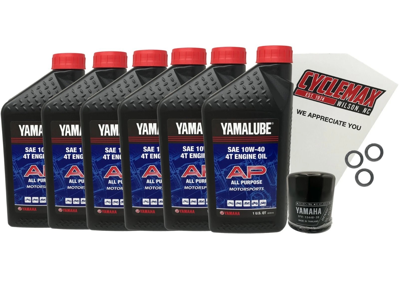 Cyclemax Genuine OEM 2006-2010 Yamaha Roadliner S 1900 Oil Change Kit
