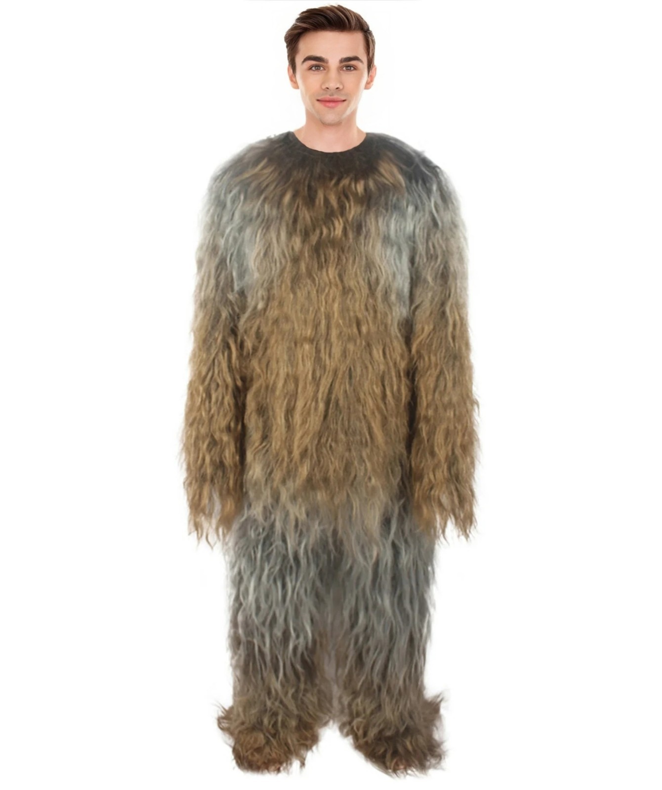 Unisex Hairy Warrior  Yeti Costume | Ape Military Leader Costume, HC-1554
