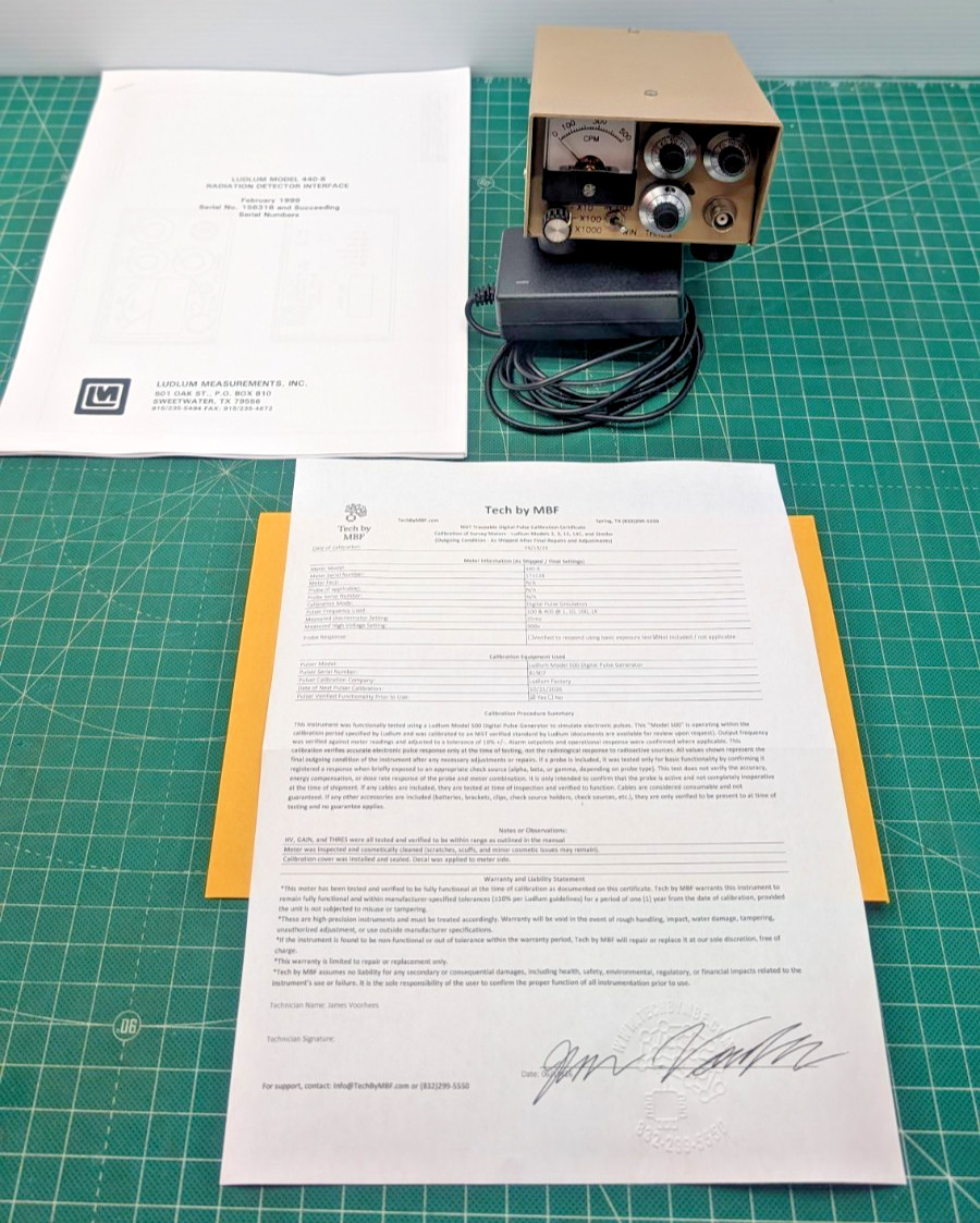 Ludlum Benchtop Rate Meter 440-8 BNC + Data Out + Manuals Tested + Guarante Ludlum Benchtop Rate Meter 440-8 BNC + Data Out + Manuals Tested + Guarante