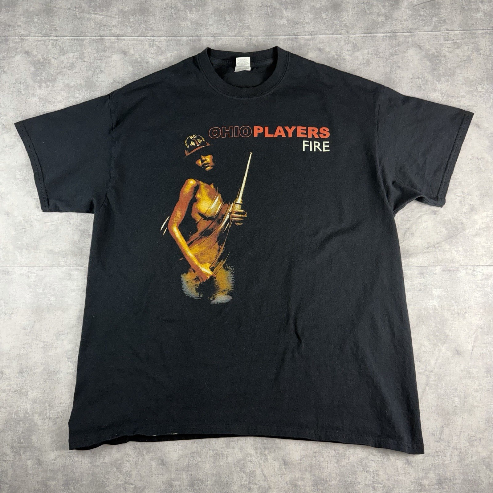 Ohio Players Vintage Want To Be Free T Shirt 2000\'s Y2K  Funk Soul Band Fire XL