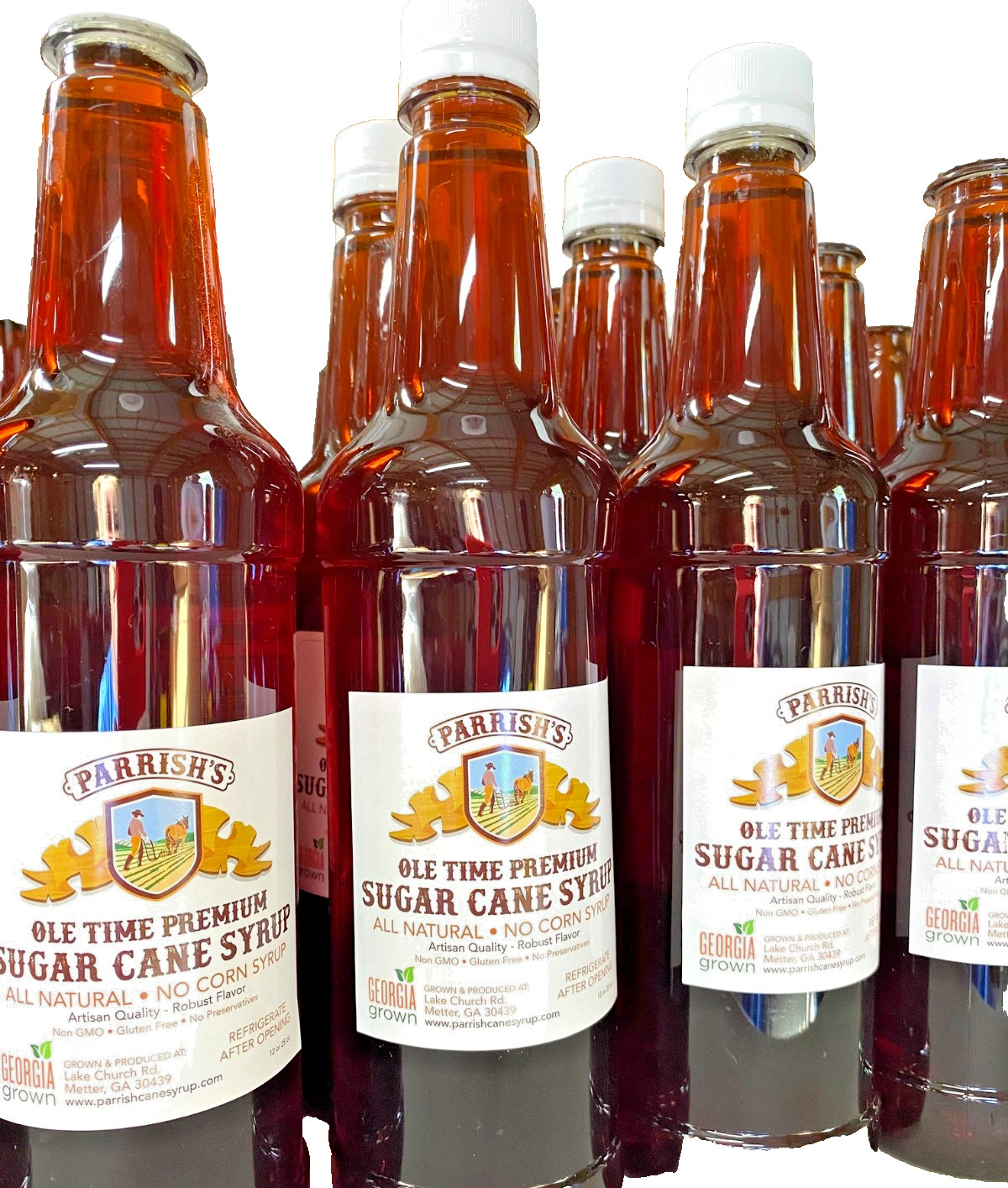 Parrish\'s Ole Time Premium Cane Syrup-Grown and Bottled in Metter, GA