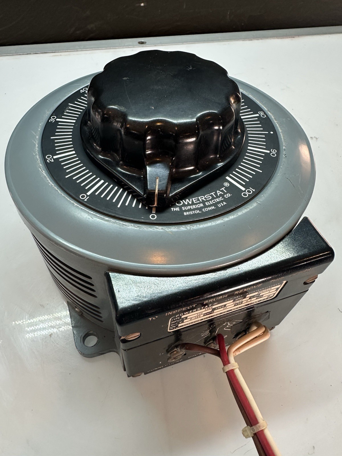 Powerstat Variable Autotransformer Type 136B The Superior Electric Co. USA