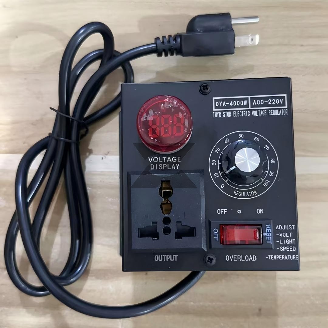 SCR Voltage Regulator Dimmer 4000W AC120V-220V Motor Speed Controller