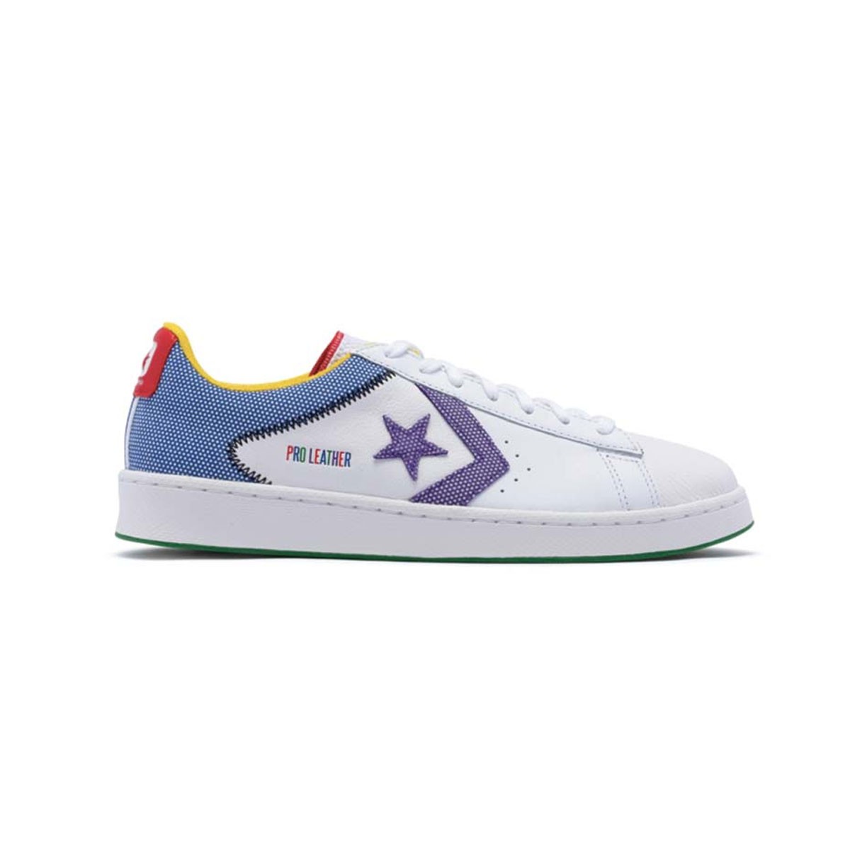 Converse Unisex Pro Leather Ox NBA 75th Anniv 172889C White/Royal/Purple SZ 7-13 Converse Unisex Pro Leather Ox NBA 75th Anniv 172889C White/Royal/Purple SZ 7-13