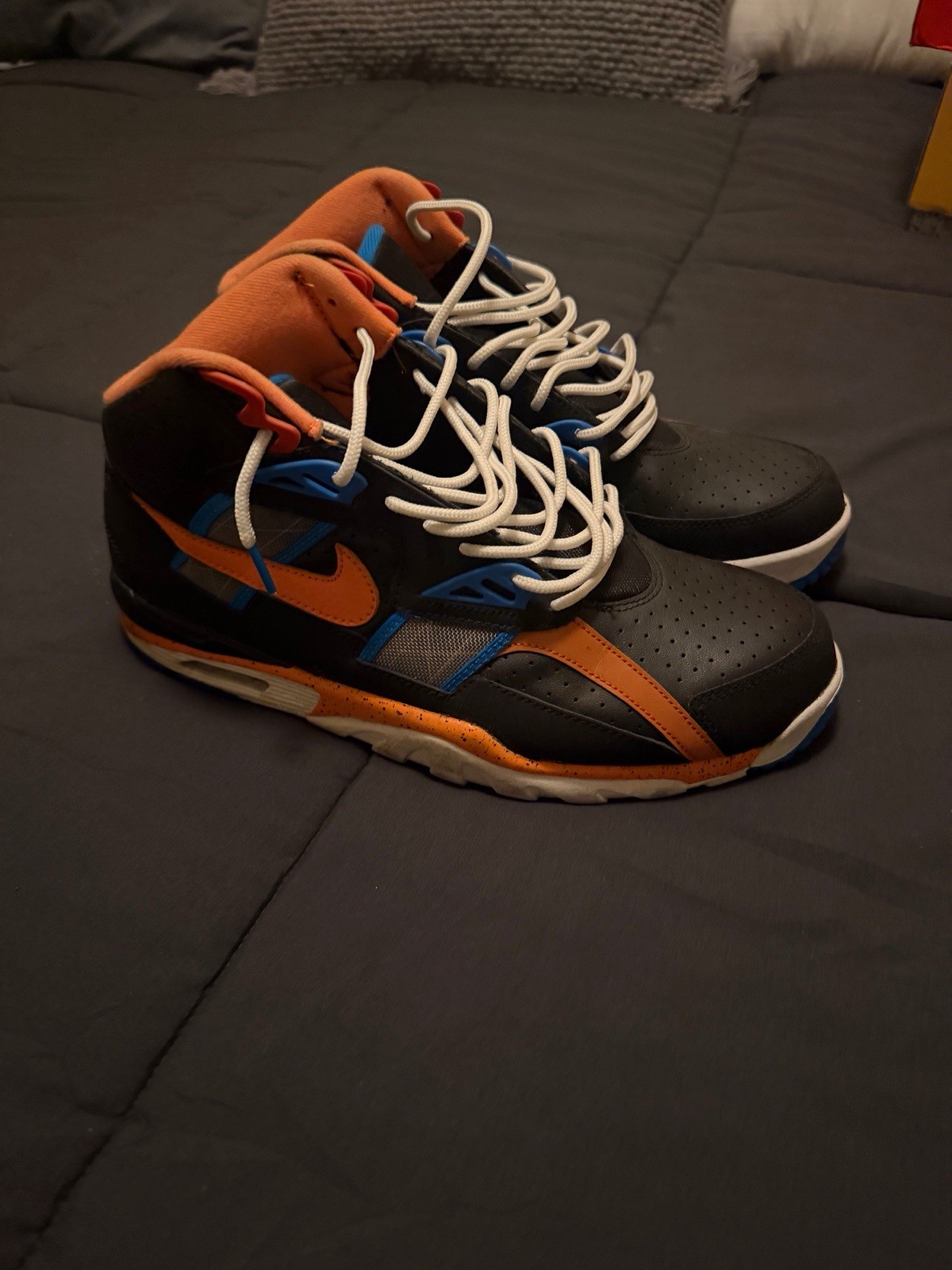 Nike Air Trainer SC High Knicks Bo Jackson Black Orange Blue Men’s Size 12 Rare