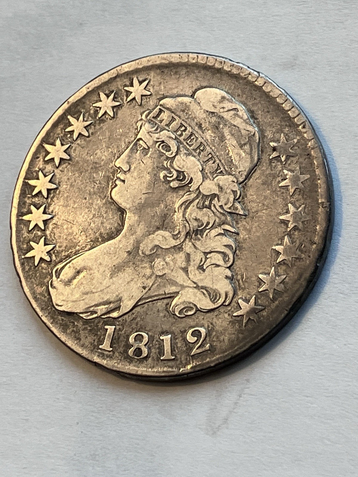 1812 Capped Bust Half Dollar VF Details Nice Historical Coin USA 1812 Capped Bust Half Dollar VF Details Nice Historical Coin USA
