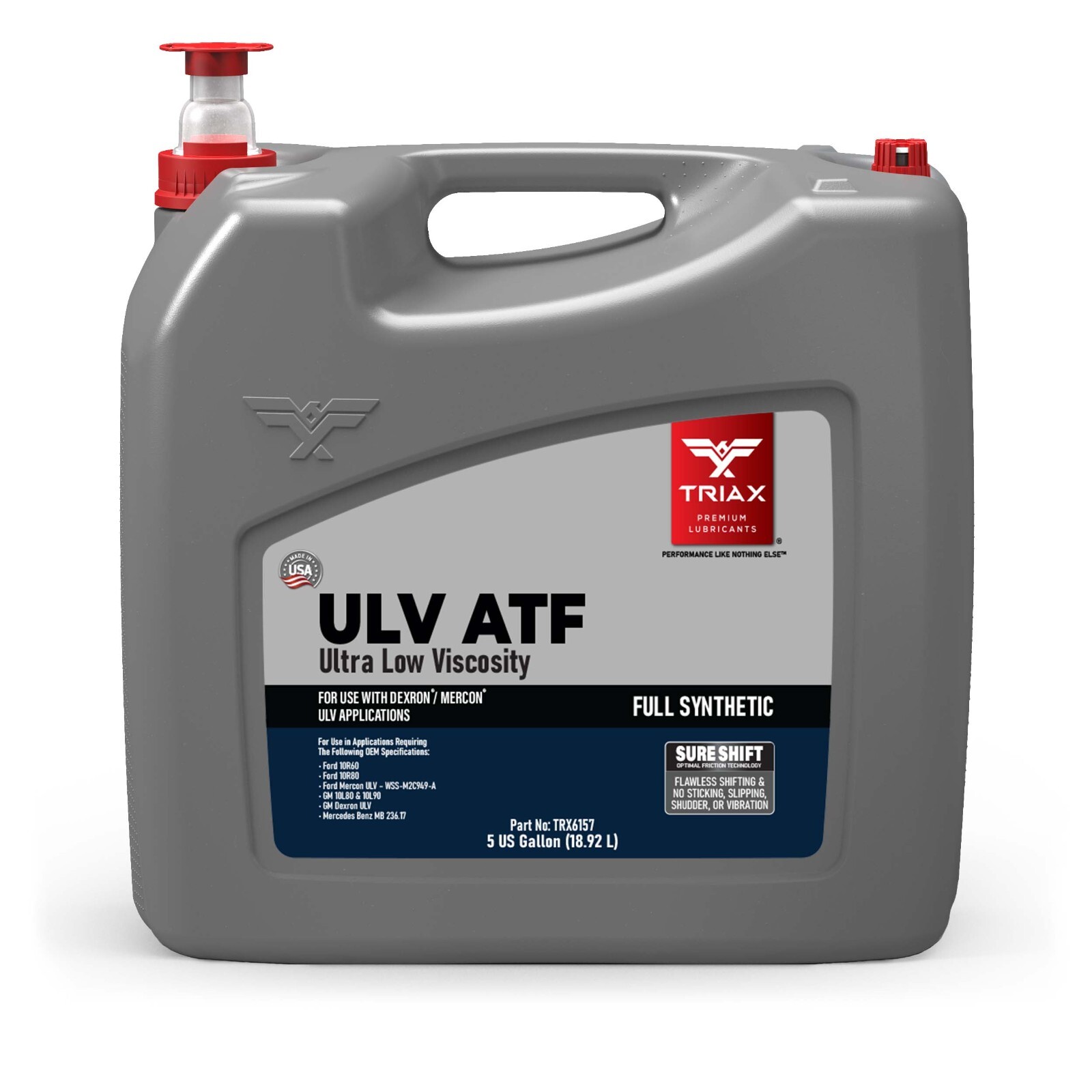 TRIAX ULV ATF Full Synthetic, Ultra Low Viscosity (5 Gallon Pail) TRIAX ULV ATF Full Synthetic, Ultra Low Viscosity (5 Gallon Pail)