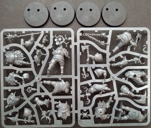 Mulgoth the Cleaver and 3 Blight Templars Warhammer Quest: Darkwater Age Sigmar