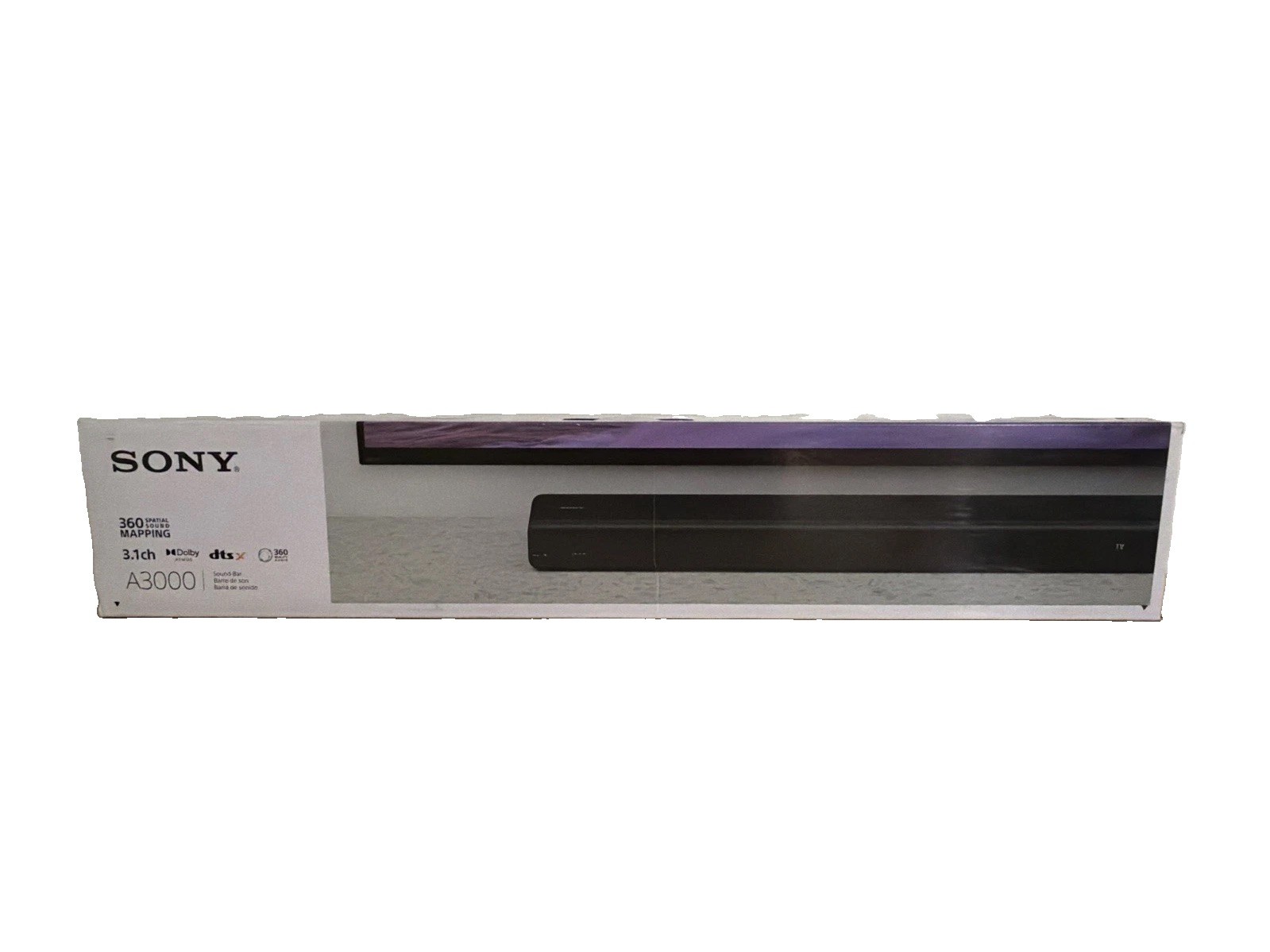 Sony HT-A3000 3.1ch Dolby Atmos® Soundbar Brand New Factory Sealed Sony HT-A3000 3.1ch Dolby Atmos® Soundbar Brand New Factory Sealed