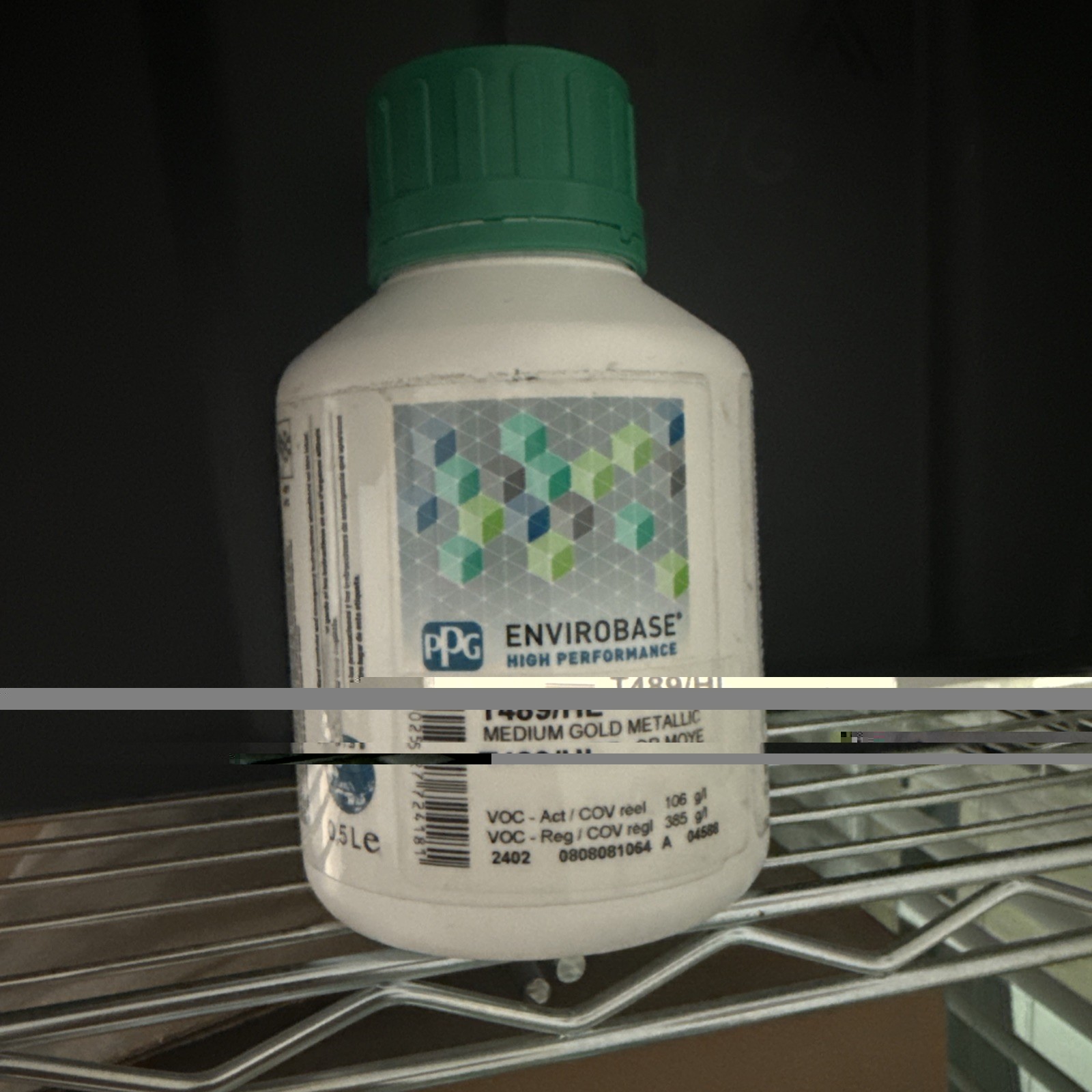 T489 PPG Envirobase High Performance Medium Aluminium Gold Tinter 0.5L