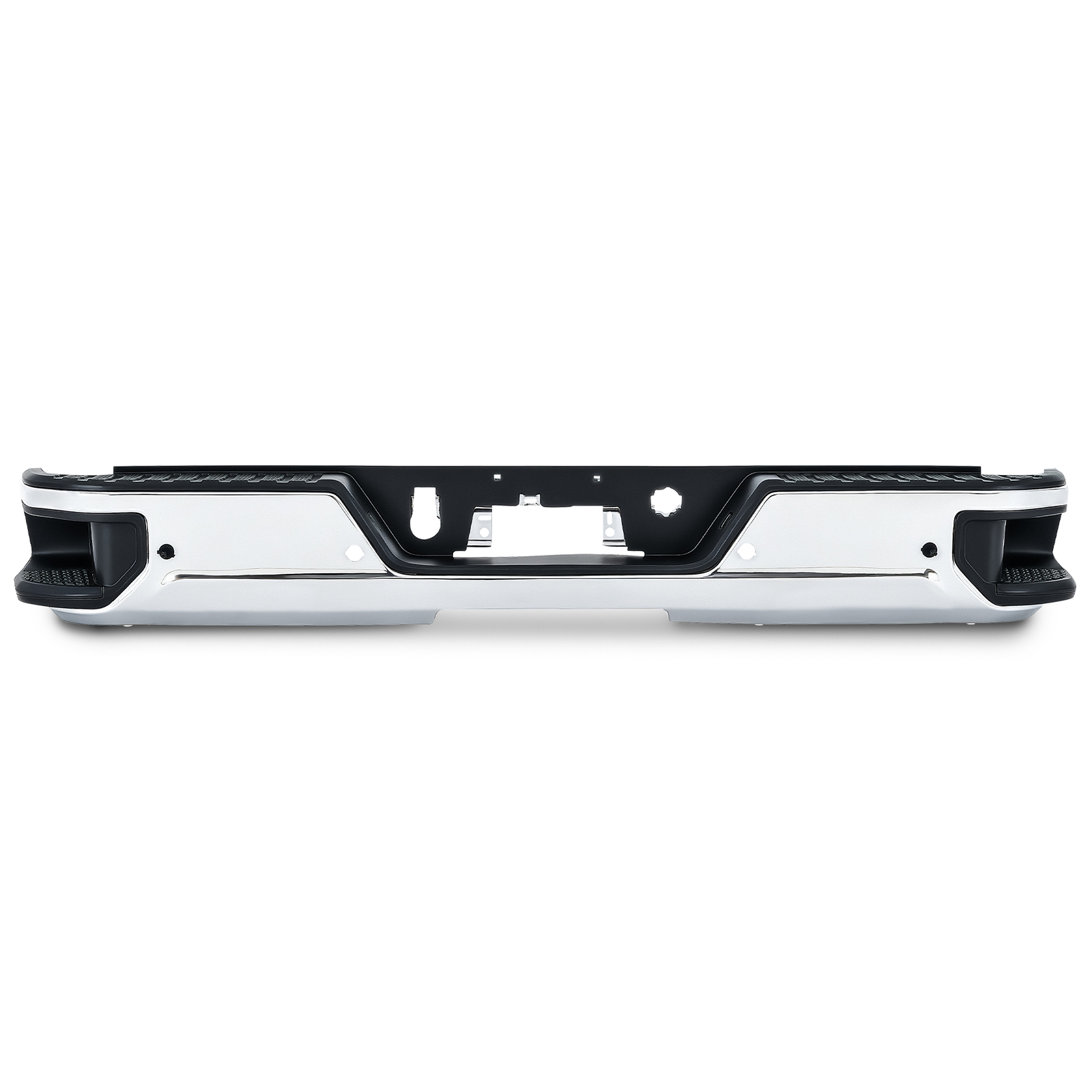 Chrome Rear Bumper Assembly For 2020-2026 Sierra Silverado 2500 W/ Sensor Hole