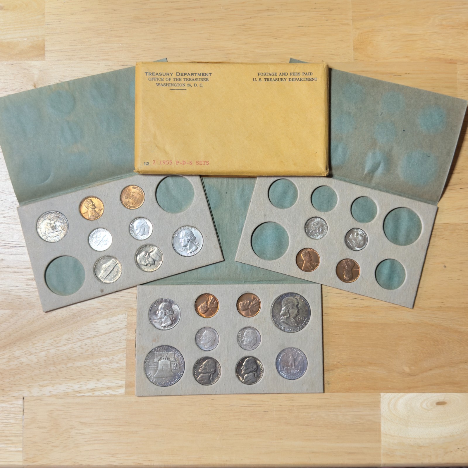 1955 P-D-S Double Mint Set BU Uncirculated Original Packaging *FREE SHIPPING*