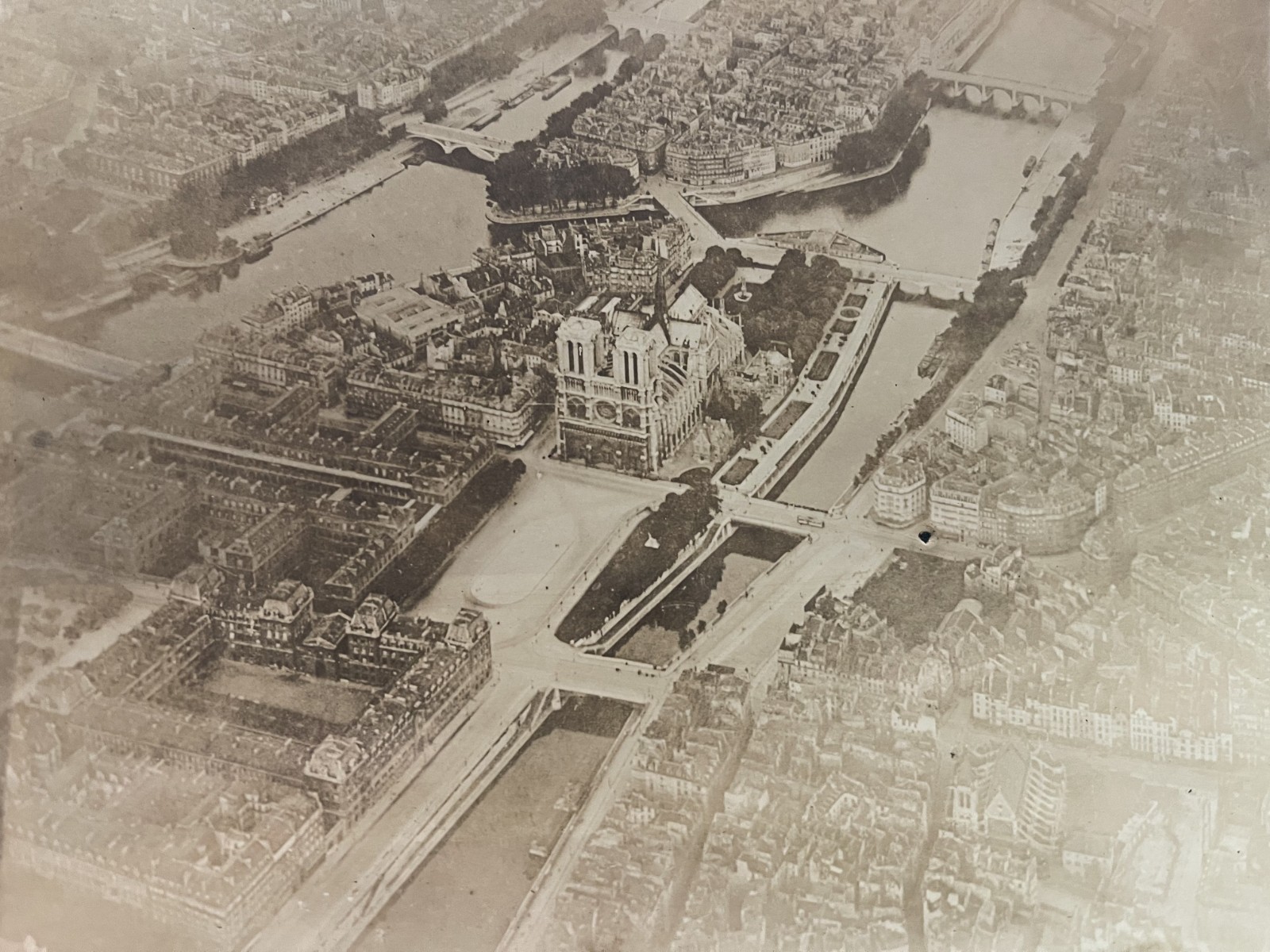 WWI AERIAL PHOTO PARIS AVIATION AIRPLANE WWI AERIAL PHOTO PARIS AVIATION AIRPLANE