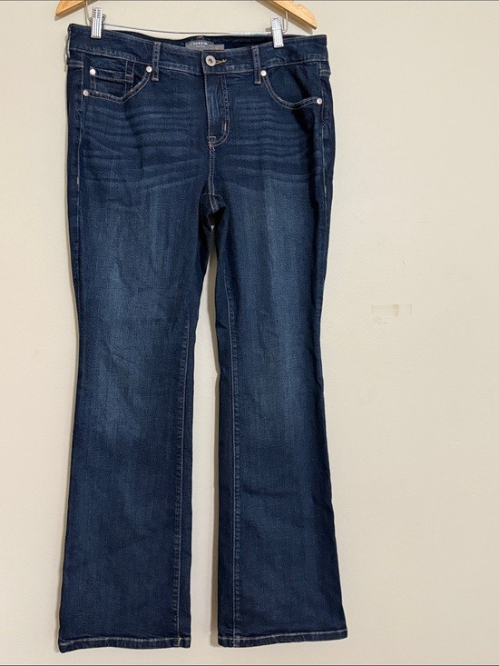 torrid Dark Wash Jean women 12R mid rise slim boot casual office retro torrid Dark Wash Jean women 12R mid rise slim boot casual office retro