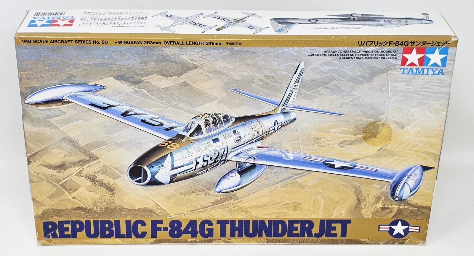 61060 Tamiya Republic F-84G Thunderjet 1/48 Scale Plastic Model Airplane Kit NIB 61060 Tamiya Republic F-84G Thunderjet 1/48 Scale Plastic Model Airplane Kit NIB