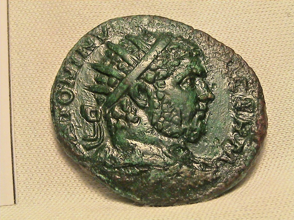 Ancient Roman Coin Caracalla AE Dupondius AD 210–213