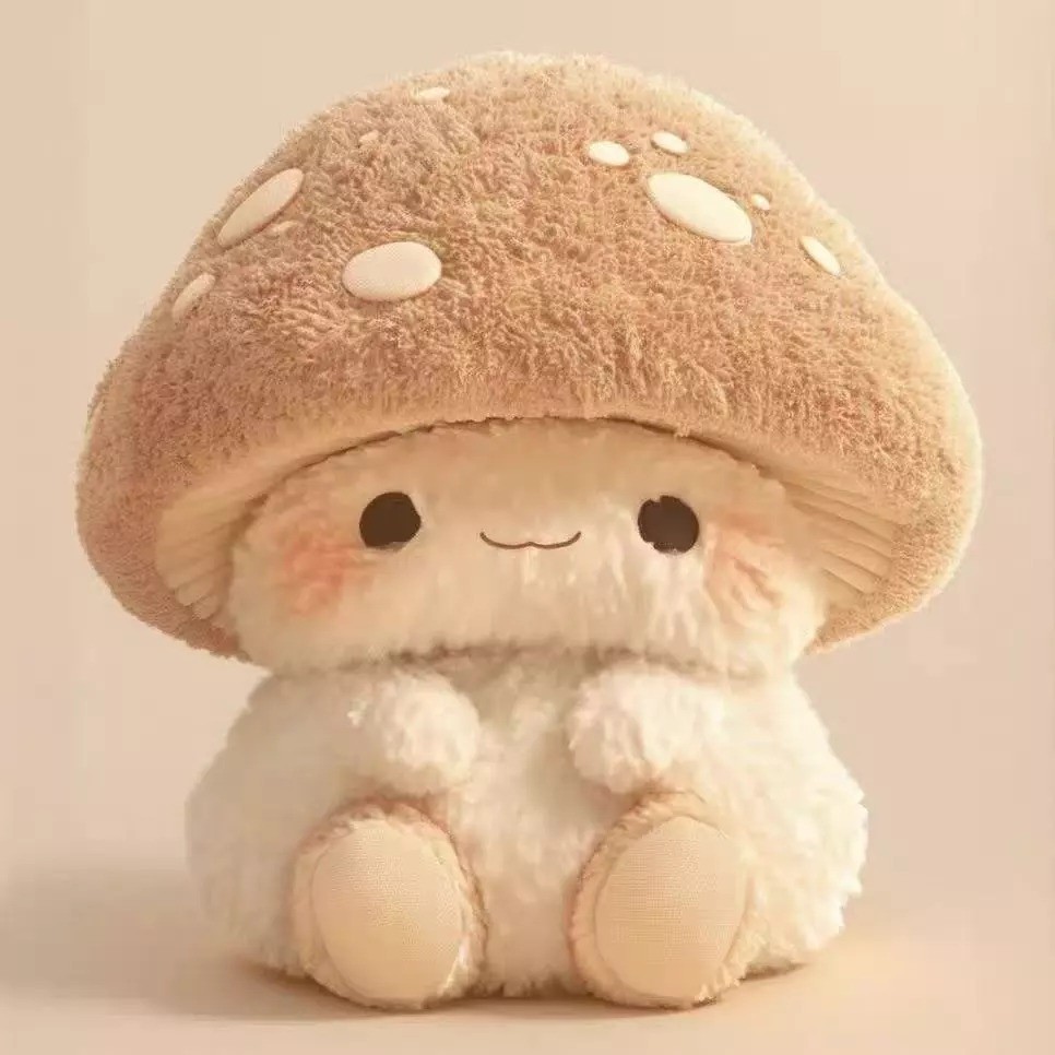 Mushroom plushie – A cute, soft friend. Mushroom plushie – A cute, soft friend.