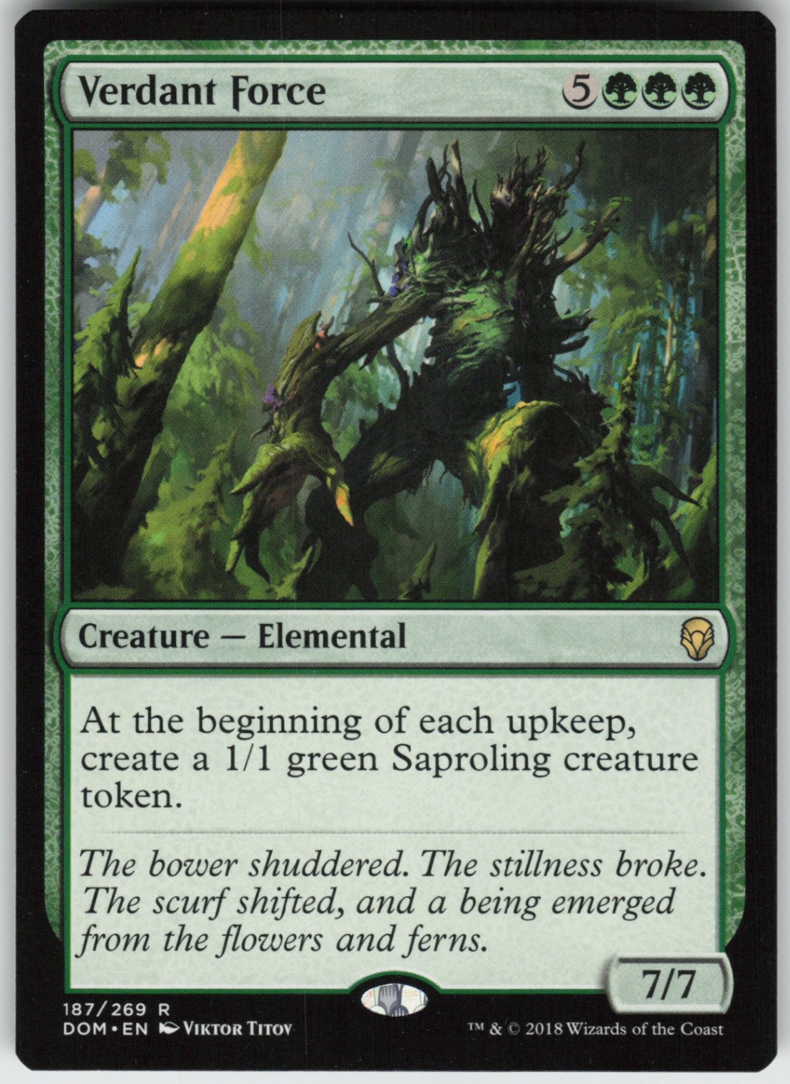 Verdant Force 187 Dominaria R NM