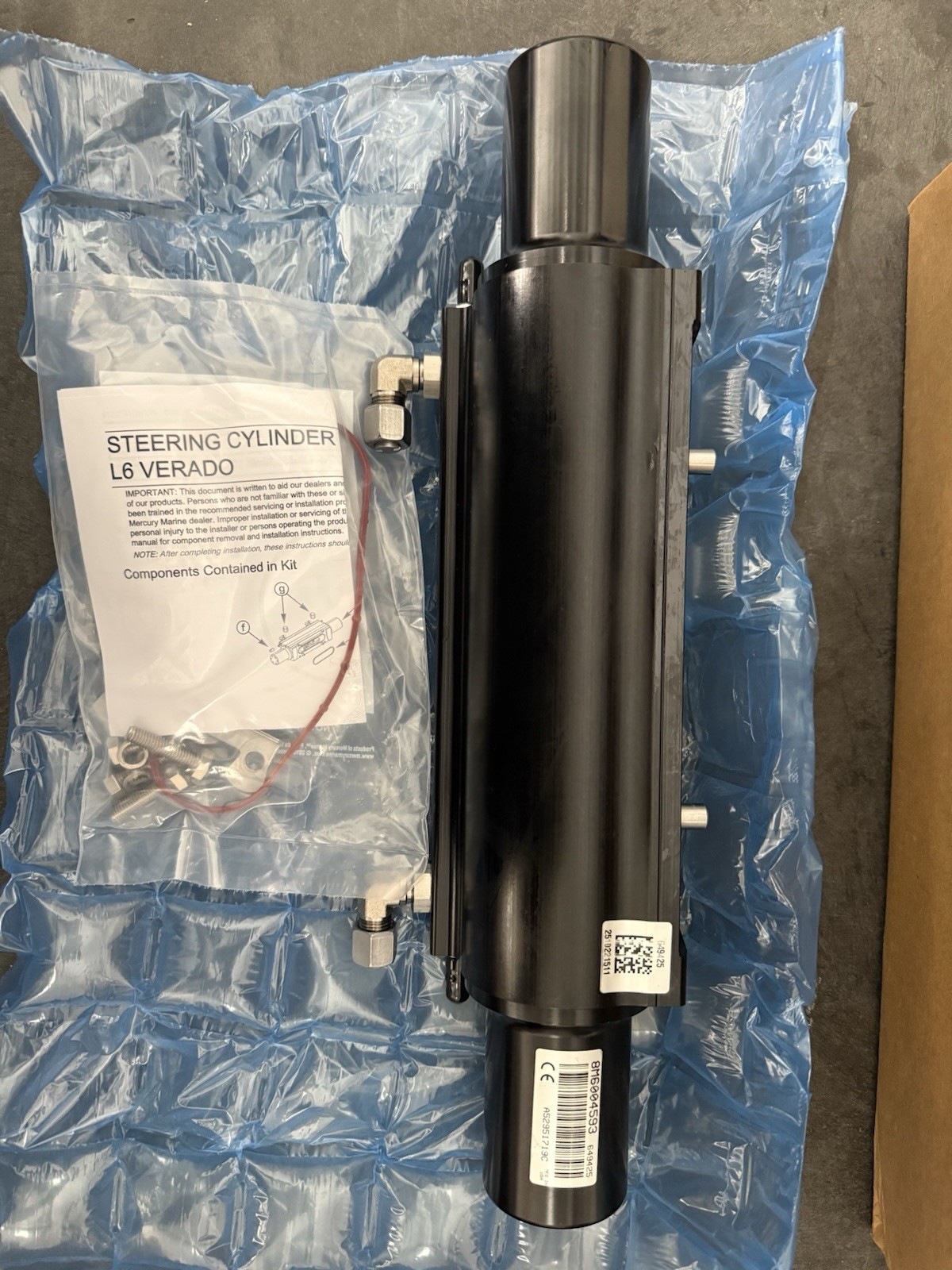 Mercury Verado Power Steering Cylinder/New OEM Part#8M0118141 Mercury Verado Power Steering Cylinder/New OEM Part#8M0118141