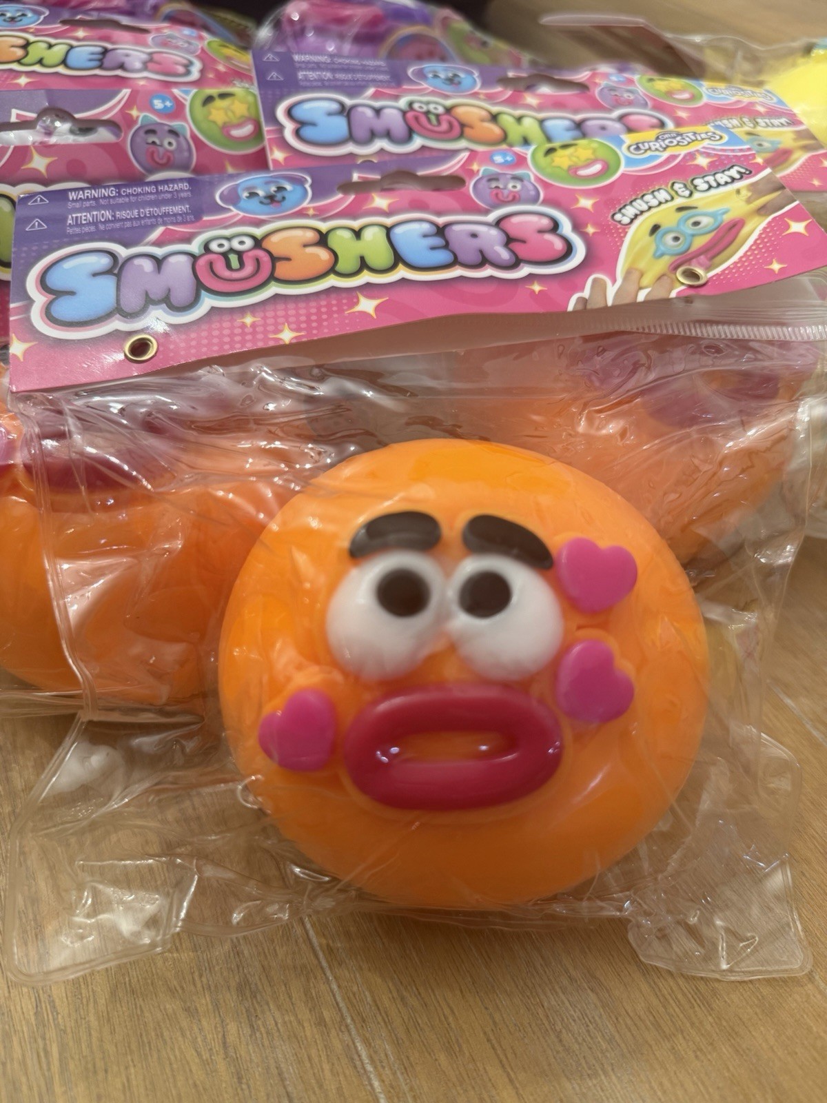 ⭐️NEW Authentic Smushers Squish - Squishy Squeeze Toy Ships Fast⭐️ ORANGE