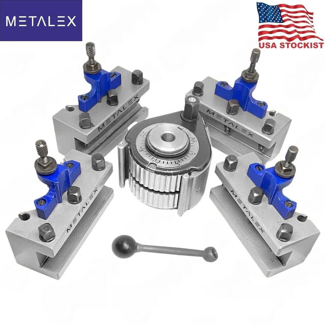 A1 40Position Quick Change Tool Post Kit For 150-300mm Lathe 6\