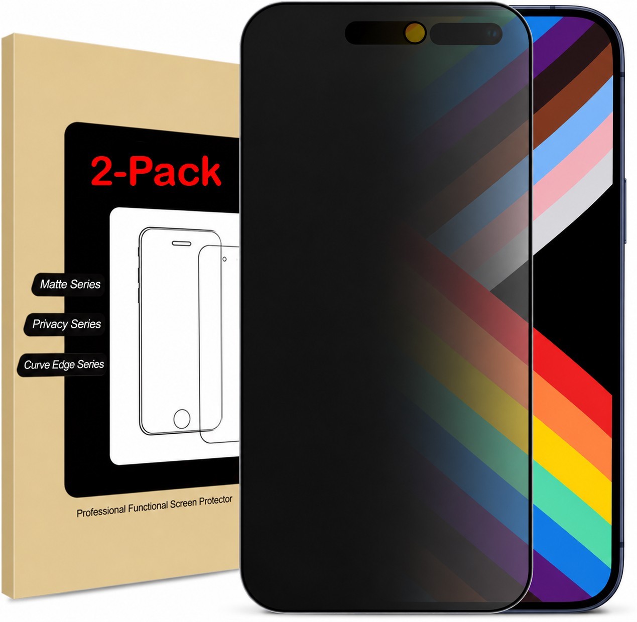 2x Matte Privacy Screen Protector For iPhone 18 Pro / 18 Pro Max / 17 Pro Max